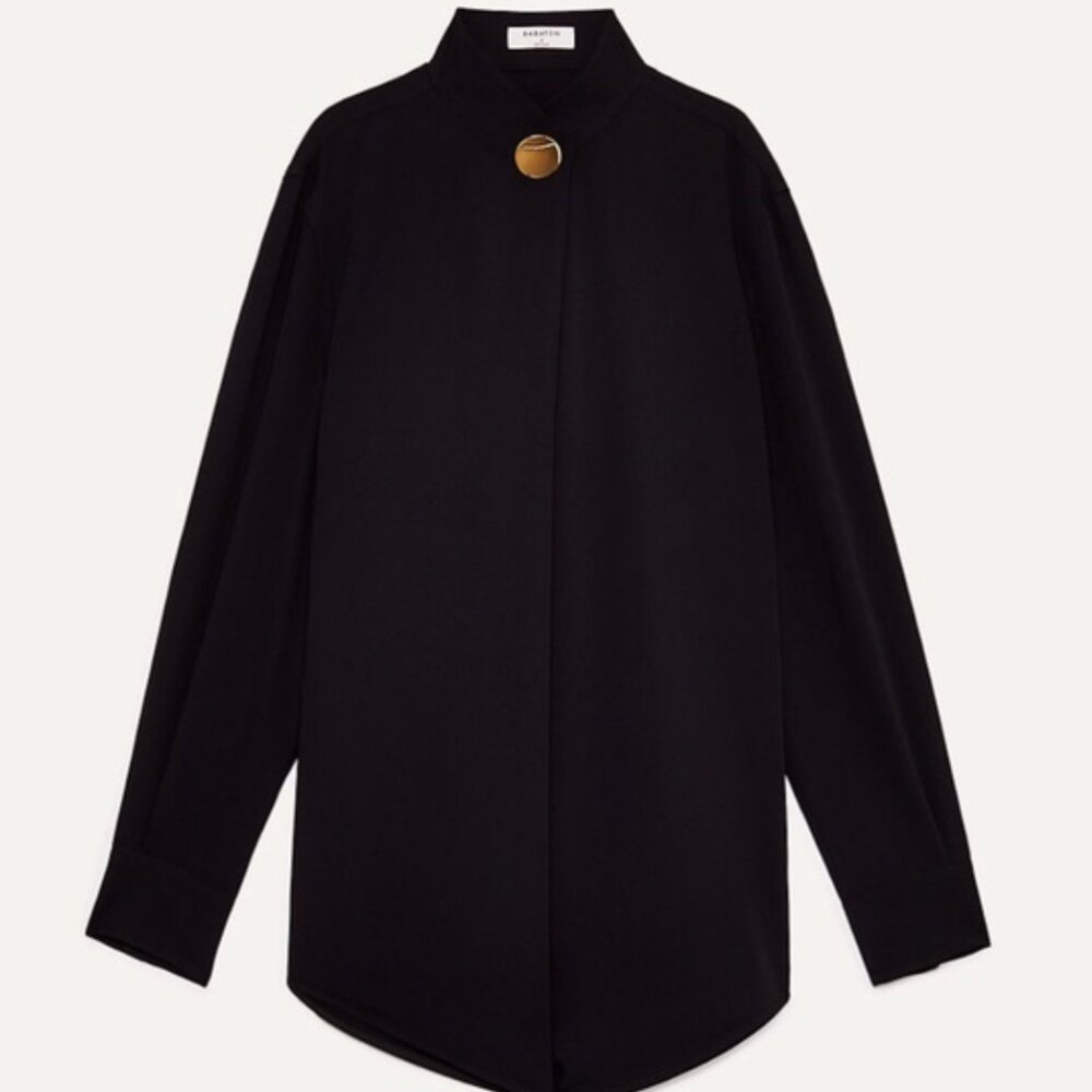 Aritzia Babaton Howie Blouse NWT | Size: Large | Color: Black